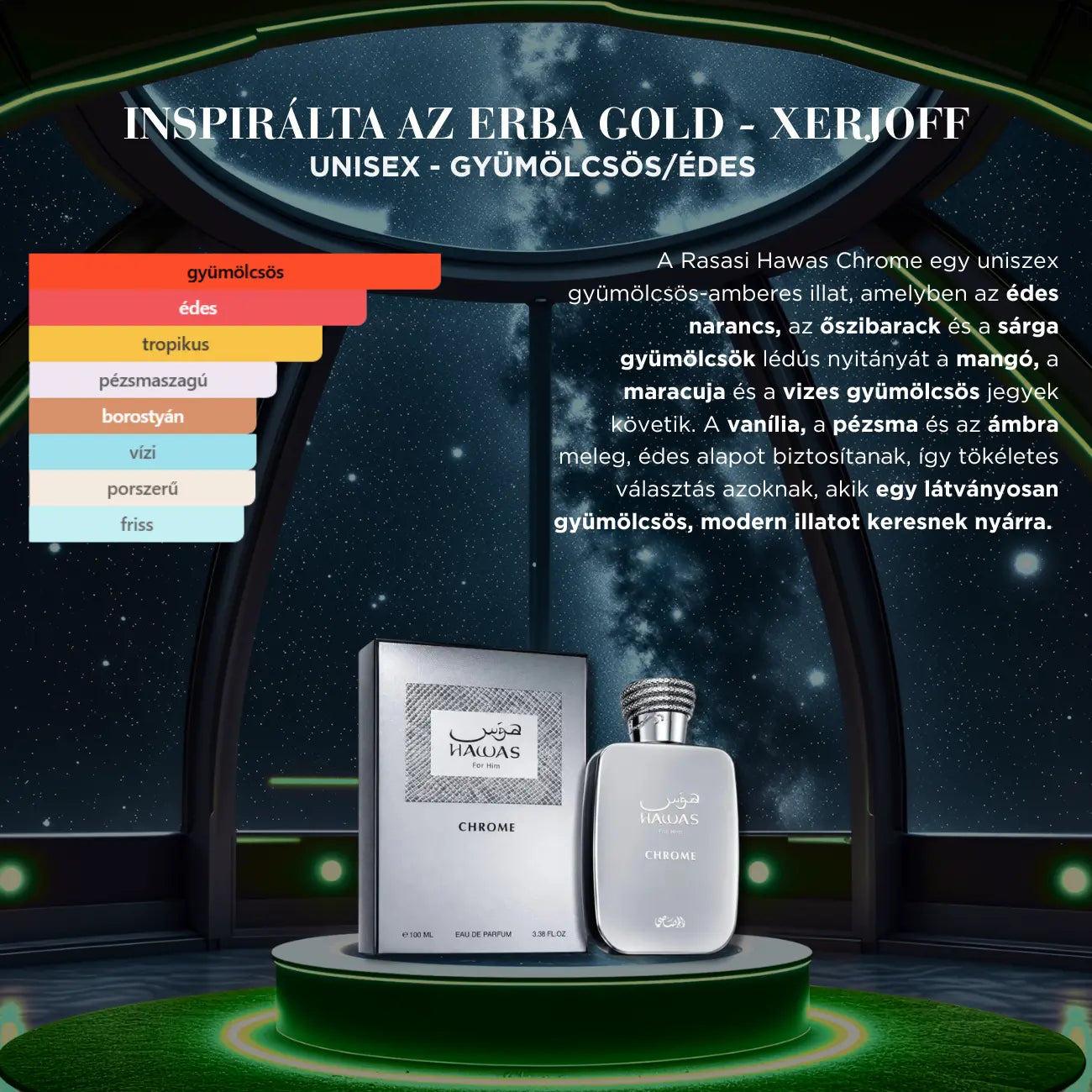 RASASI HAWAS CHROME EDP - 100 ML